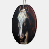 DER ARABISCHE ZELT MIT PFERDEN UND ANDEREN TIEREN KERAMIK ORNAMENT (Links)