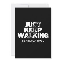 Der Araroa-Pfad "Just Behalt Walking" Black Card