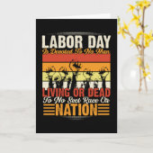 Der Arbeitstag ist dem Menschen gewidmet Karte (Gelbe Blume)