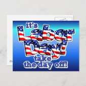 Der Arbeitstag Postkarte (Vorne/Hinten)