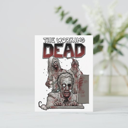 DER ARBEITSTAG POSTKARTE (Stehend Vorderseite)