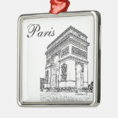 Der Arc de Triomphe Ornament Aus Metall (Links)