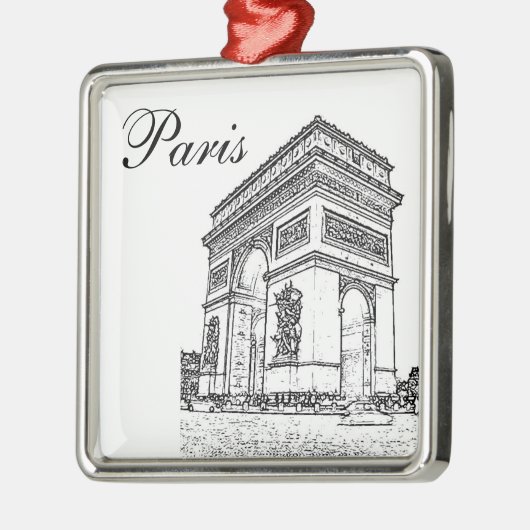 Der Arc de Triomphe Ornament Aus Metall (Links)
