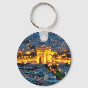 Der Arc de Triomphe, Paris, Frankreich Schlüsselanhänger