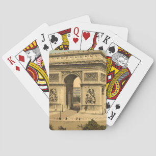 Der Arc de Triomphe, Paris, Frankreich Spielkarten