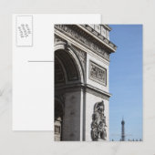 Der Arc de Triomphe Postkarte (Vorne/Hinten)