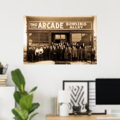 Der Arcade-Bowling Alley Poster (Heimbüro)