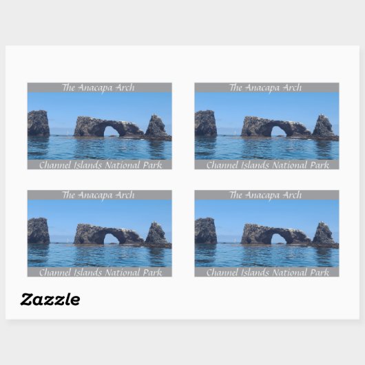 Der Arch von Anacapa Rechteckiger Aufkleber (Blatt)