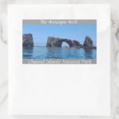 Der Arch von Anacapa Rechteckiger Aufkleber (Tasche)