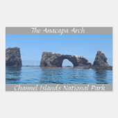 Der Arch von Anacapa Rechteckiger Aufkleber (Vorderseite)