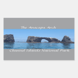 Der Arch von Anacapa Rechteckiger Aufkleber