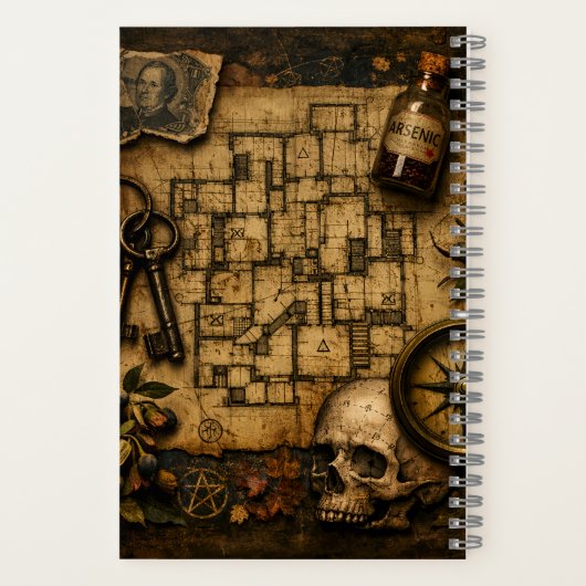 Der Architekt des Todes: H.H. Holmes Mordschloss Notizblock (Rückseite)