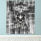 Der Architekt_Empire Builder Abstrakte digitale Ku Leinwanddruck (Insitu (Holzboden))