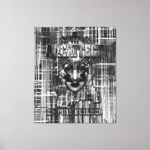 Der Architekt_Empire Builder Abstrakte digitale Ku Leinwanddruck