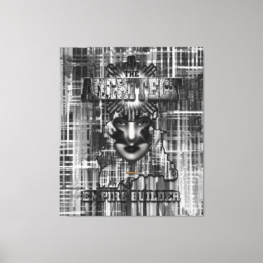 Der Architekt_Empire Builder Abstrakte digitale Ku Leinwanddruck (Vorderseite)