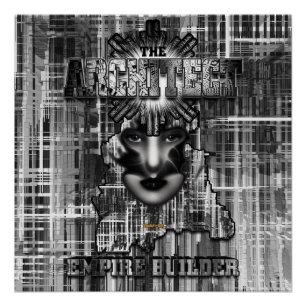 Der Architekt_Empire Builder Abstrakte digitale Ku Poster