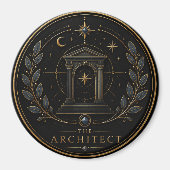 Der Architekt Steinbock Archetyp Kreis Magnet (Vorne)