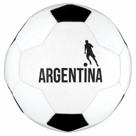 Der argentinische Flag-Fußballspieler verwendet Pu Fußball