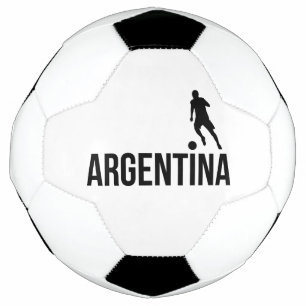 Der argentinische Flag-Fußballspieler verwendet Pu Fußball