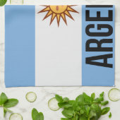 Der argentinische Flag-Fußballspieler verwendet Pu Geschirrtuch (Gefaltet)