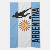 Der argentinische Flag-Fußballspieler verwendet Pu Geschirrtuch (Vertikal)