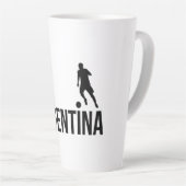 Der argentinische Flag-Fußballspieler verwendet Pu Milchtasse (Rechte Ecke)