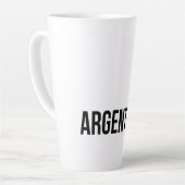Der argentinische Flag-Fußballspieler verwendet Pu Milchtasse (Linke Ecke)
