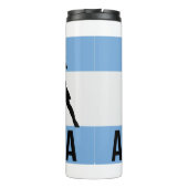 Der argentinische Flag-Fußballspieler verwendet Pu Thermosbecher (Rückseite)