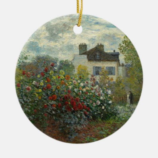 Der argentinische Künstlergarten Claude Monet Keramik Ornament (Vorne)