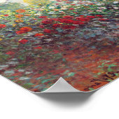 Der argentinische Künstlergarten von Claude Monet Poster (Ecke)