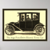 Der Argo Fore Drive Elektrischer Stadtwagen ~ Vint Poster (Vorne)