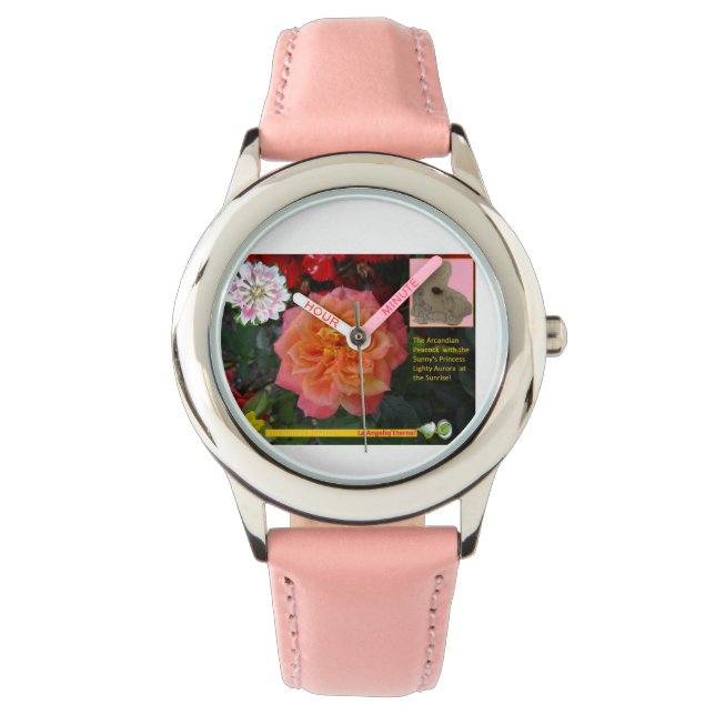 Der Arkandische Pfau! Armbanduhr (Vorderseite)