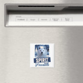Der arktische Wolf Geist der Freiheit Magnet (In Situ (Geschirrspüler))