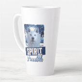 Der arktische Wolf Geist der Freiheit Milchtasse (Linke Ecke)