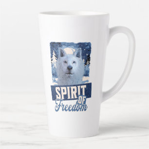 Der arktische Wolf Geist der Freiheit Milchtasse