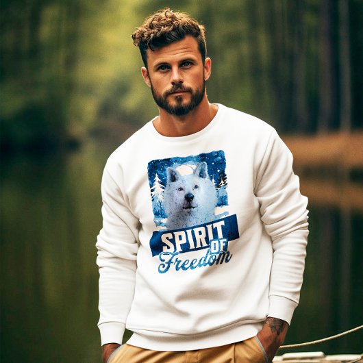 Der arktische Wolf Geist der Freiheit Sweatshirt