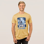 Der arktische Wolf Geist der Freiheit Tri-Blend Shirt (Vorderseite voll)