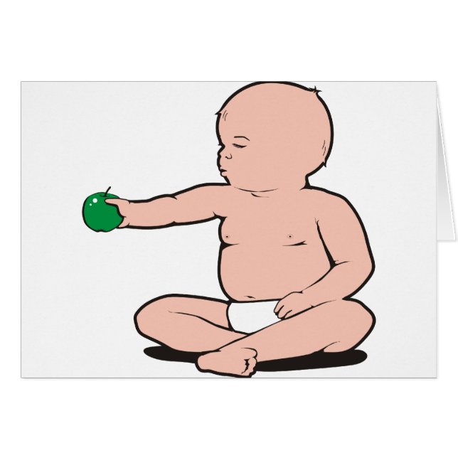 DER ARM-HOLDING APPLE DES BABYS (Vorderseite (Horizontal))