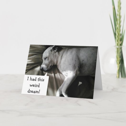 DER ARME HUND HATTE EINE NACHT "DEIN WURDE 30!" KARTE (Vorderseite)