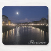 Der Arno-Fluss nachts Mousepad (Vorne)
