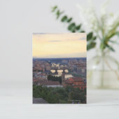 Der Arno und die Ponte Vecchio in Florenz, Postkarte (Stehend Vorderseite)