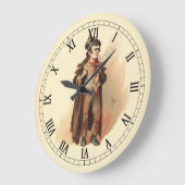 Der Artful Dodger von Kyd, Dickens' Oliver Drehung Große Wanduhr (Winkel)
