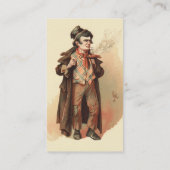 Der Artful Dodger von Kyd, Dickens' Oliver Drehung Visitenkarte (Rückseite)