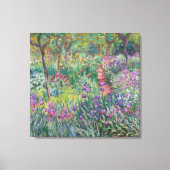 Der Artist's Garden in Giverny, Monet Leinwanddruck (Vorderseite)