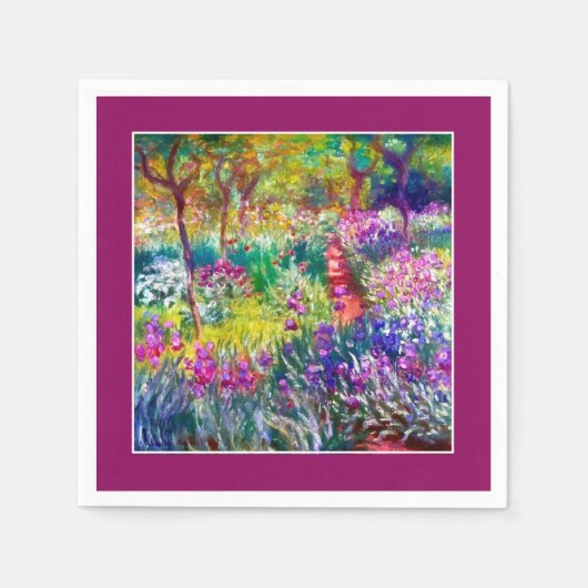 Der Artist's Garden in Giverny Serviette (Vorderseite)