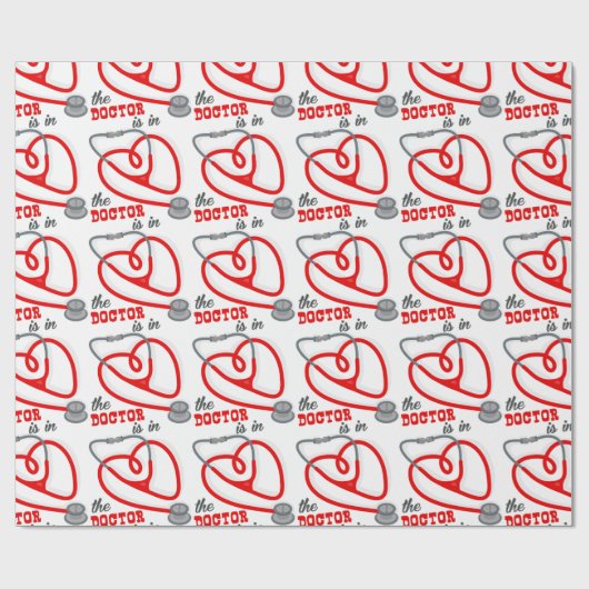 Der Arzt ist in Geschenkpapier (Flach)