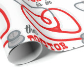 Der Arzt ist in Geschenkpapier (Rolleneckpunkt)