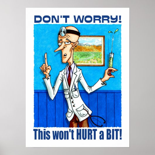 Der Arzt sagt, keine Sorge Poster (Vorne)