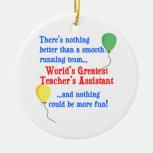 Der Assistent des beststen Lehrers der Welt Keramik Ornament