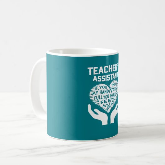 Der Assistent des Lehrers Kaffeetasse (Vorderseite Links)